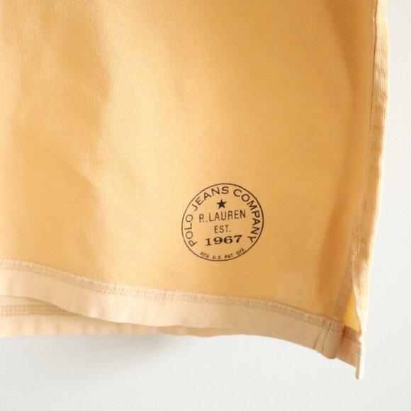 Ralph Lauren Polo Men's Large Collared Pullover Yellow Short Sleeve T-Shirt Top - Picture 8 of 10